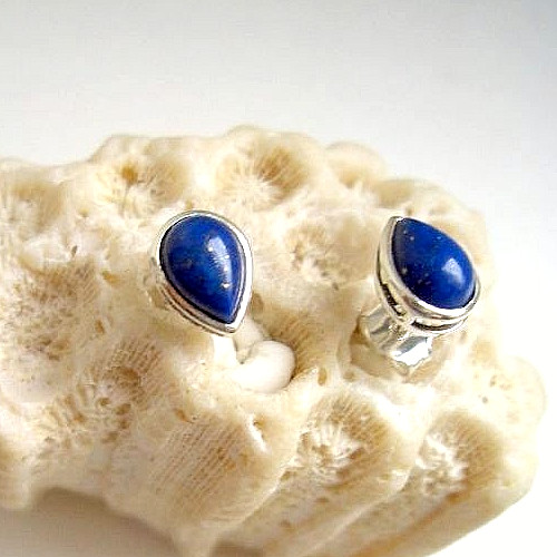 Ohrringe mit lapis lazuli - ohrringe,