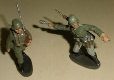 2x figur soldat alt gewehr