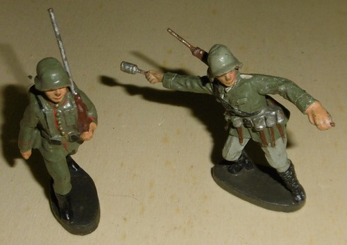 Figur soldat alt - 2x, gewehr