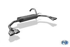 Fox Duplex Auspuff Sportauspuff Endschalldämpfer für Citroen C1 Toyota Aygo 1,0l