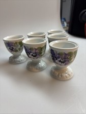 2511040 Rosenthal Maria Porzellan Stiefmütterchen 6 Eierbecher Eierhalter