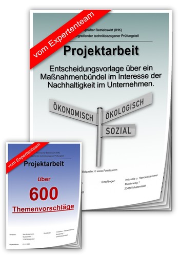 Betriebswirt projektarbeit - betriebswirt, bw