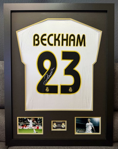 David beckham signiertes real - david,
