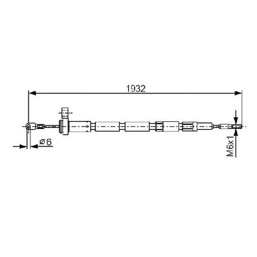 Handbremsseil hinten für - 2x,