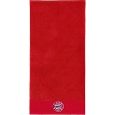 FC Bayern München Duschtuch rot Logo Handtuch Badetuch 70x140 FCB Fanartikel