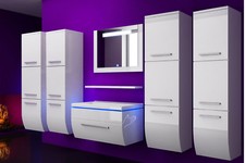 Badmöbel Set Weiss 190 cm