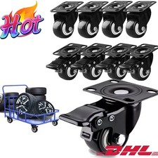 8X Schwerlastrollen Für Möbel 50mm 400KG Transportrollen Lenkrollen Mit Bremse