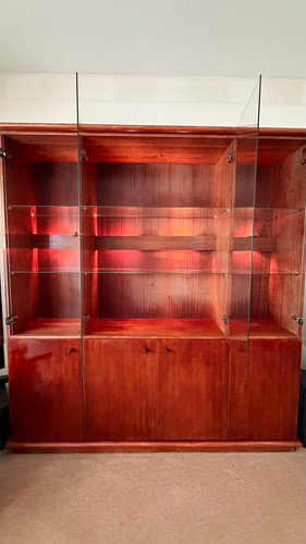 Vintage holz glas vitrine - vintage, holz-glas