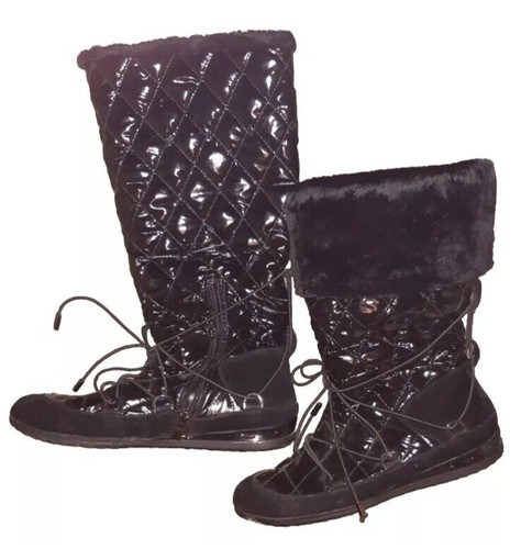 Stiefel lack gefüttert - stiefel,, lack,