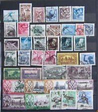 Briefmarken Polen 1954 Lot  gestempelt mit Falzen