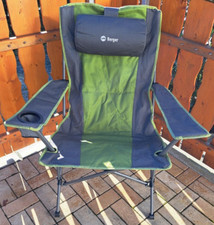 Berger Tirana Faltsessel mit Kopfkissen ( Camping Wohnmobil Wohnwagen Zelt)