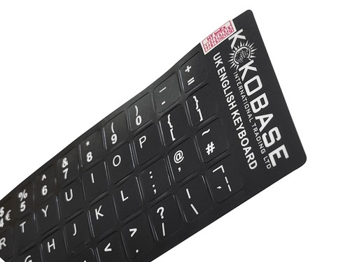 Tastaturaufkleber black - uk,