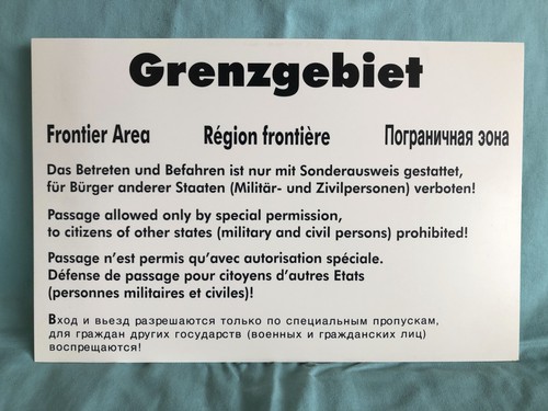 Grenzgebiet betreten und - ,
