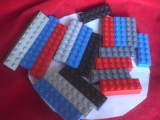 18 x Lego Basic Steine 2x6 2x8 2x10 dick siehe Bild