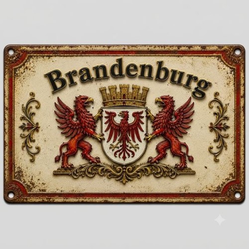 Blechschild brandenburg wappen - blechschild,