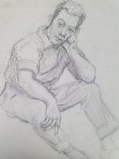 Bleistiftzeichnung Bildnis