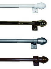 Cafehausstange Paris ausziehbar Scheibenstange Vitrage Kleben Gardinen Vorhänge