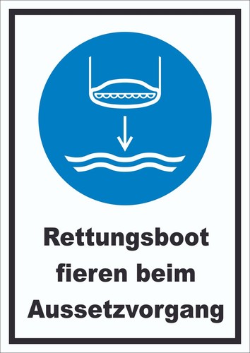 Rettungsboot fieren beim