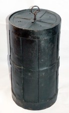 EISEN SOLD TRUHE KUTSCHER KRIEGS KASSE CASSAFORTE RUND SCHLOSS SCHLÜSSEL 1650