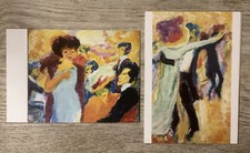 2 Postkarten, Gesellschaft /