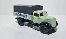 Wiking H0 1:87 LKW OPEL BLITZ 3350 PLANE PRITSCHE MINTGRÜN "FACHINGEN"