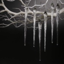 Weihnachtsdeko Glas Eiszapfen