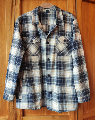 Flanell jacke blau kariert - flanell-jacke,, 2