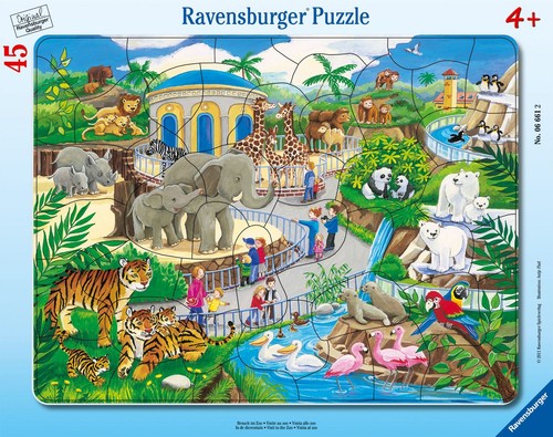 Rahmenpuzzle besuch zoo 45 - rahmenpuzzle,