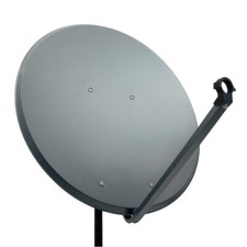 PremiumX 100cm Satellitenschüssel Aluminium Anthrazit Offset Antenne SAT Spiegel