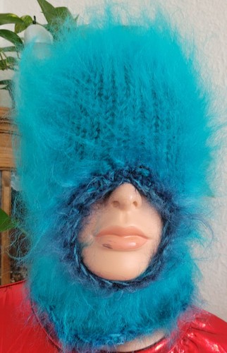 Fuzzy thick balaclava - thick, langhair