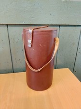 Objektivköcher Tasche für Objektiv Leder braun H: 27 cm Ø 14 cm
