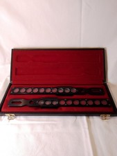 2x Skiaskop Refraktion Optiker Messgerät Vintage im Etui Augen Messgeräte 