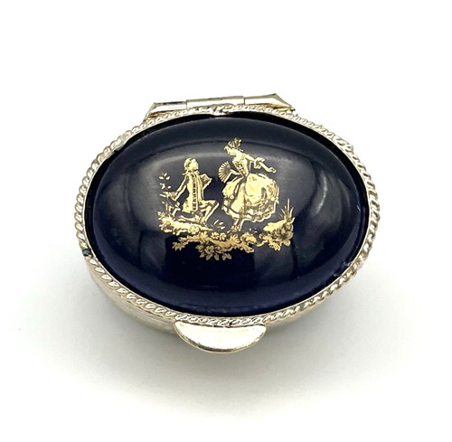 Vintage pillendose antik - pillendose,