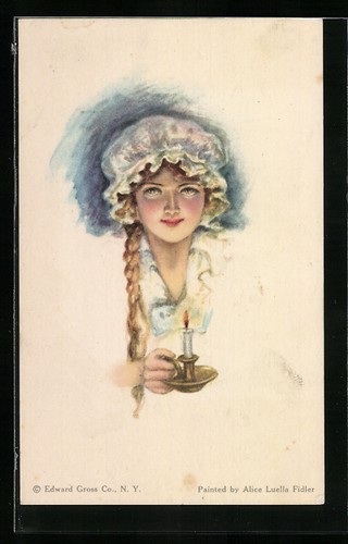 Künstler alice luella - künstler-ak,