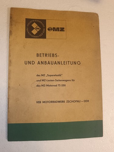 Betriebsanleitung beiwagen - betriebsanleitung,