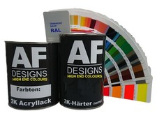 2K Lack Set RAL 1,5kg glänzend Alle RALCODES Holz Maschinen Industrielack LKW