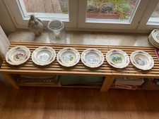 6 tiefe Speiseteller  Suppenteller Sarreguemines Obernai