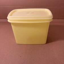 Vintage Yellow Tupperware Food