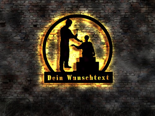 Led wall art sign - led,