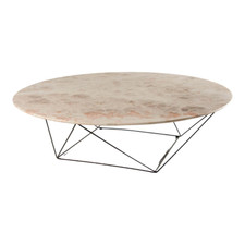 Walter Knoll Couchtisch Joco Stone Platte Naturstein Onice Champagne 