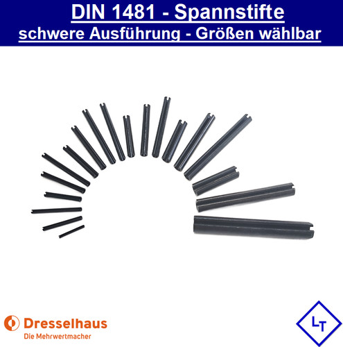 Din 1481 spannstift hohlspann - din,