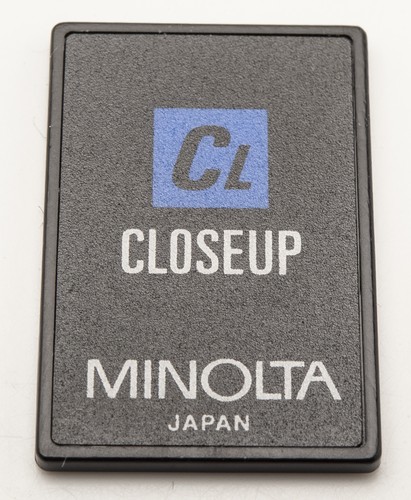Minolta close card - up,