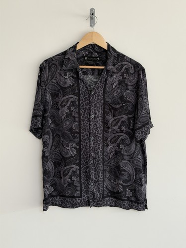 Allsaints paisley hemd schwarz - paisley,