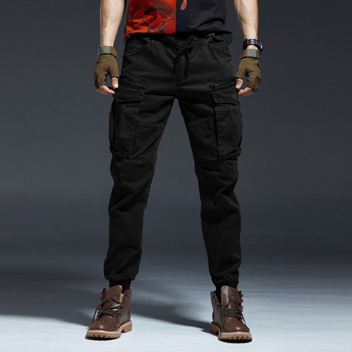 Herren baumwolle cargo jeans - baumwolle,