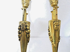 Paar alte Kerzenhalter, Kerzenleuchter, Bronze