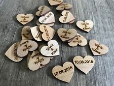 50 Streudeko Holz Herz