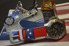 UHRENARMBAND ECHT LEDER USA