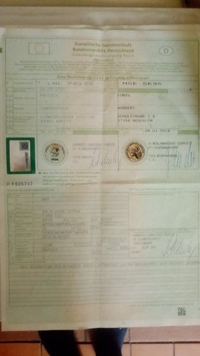 Zulassungsbescheinigung teil - zulassungsbescheinigung,