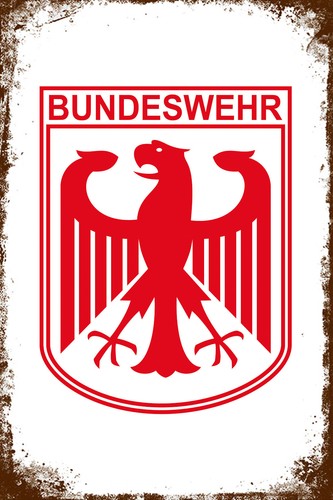 Retro blechschild bundeswehr - retro,