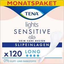 Tena Lights Slipeinlagen Long 6PK x 20ST - Monatspaket 120 Einlagen